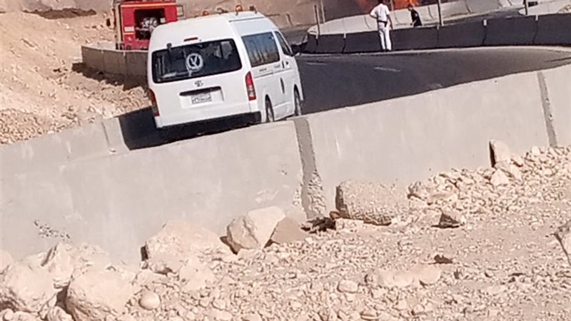 حريق سيارة ربع نقل