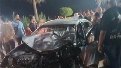 إصابة 4 أشخاص في حادث تصادم سيارة ملاكي وأتوبيس بطريق البصراط