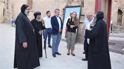 الدير الأبيض الأثري بسوهاج يستقبل عددًا السفراء وقيادات الكنائس