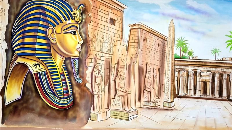أحد الجداريات بالمدرسة