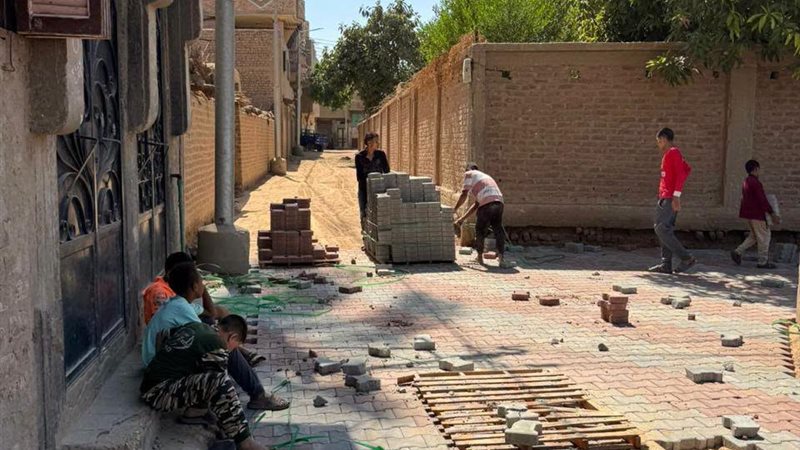 متابعة لأعمال تركيب